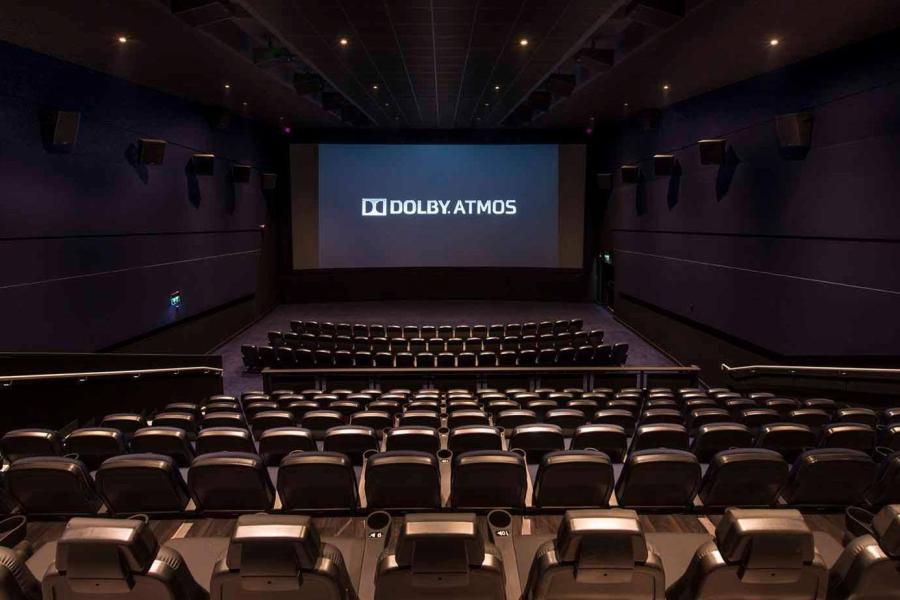 Modern cinema venue in ODEON LUXE Birmingham with Dolby Atmos for corporate events.