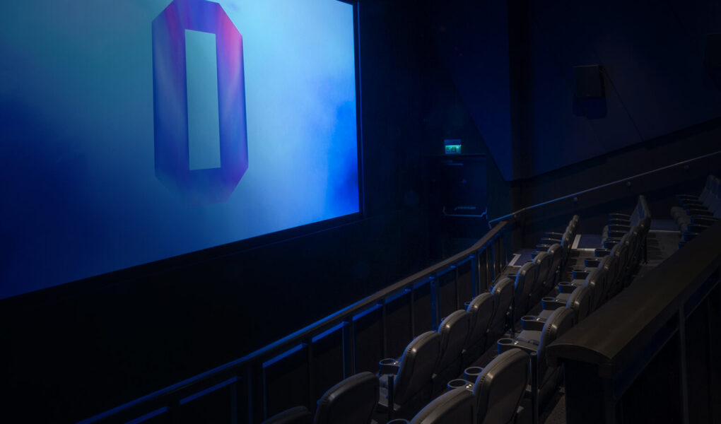 Modern ODEON Norwich cinema with large screen, ideal for film screenings and events.
