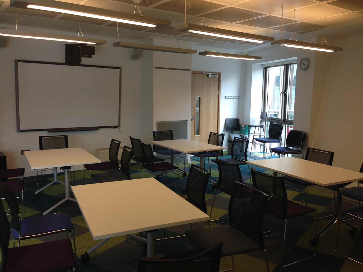 Flexible Meeting Room 1 at Canada Water Library, ideal for workshops and collaborations.