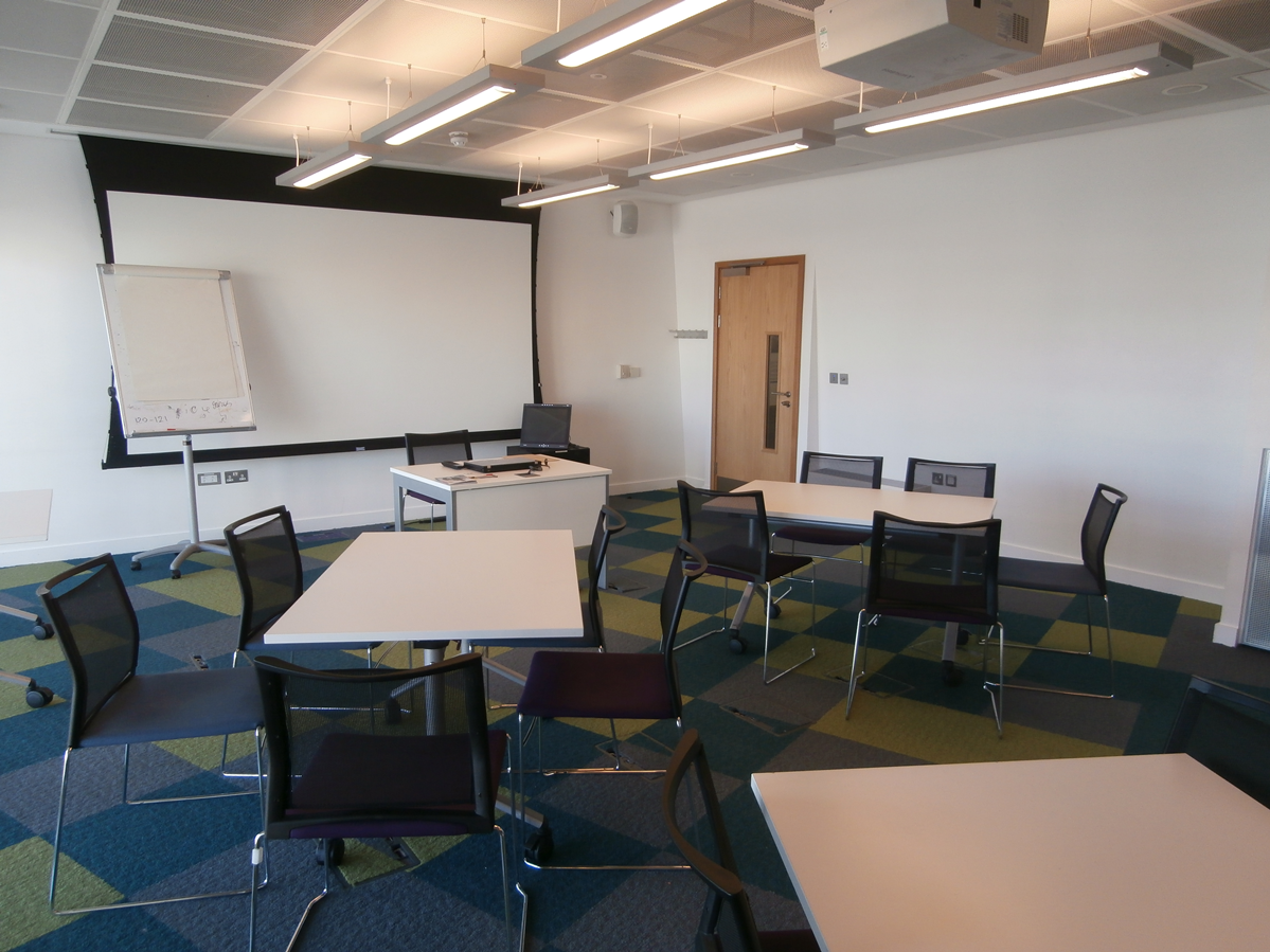 Versatile Meeting Room 2 at Canada Water Library for events and presentations.