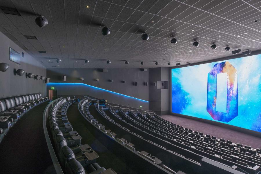 Odeon Luxe Leeds Thorpe Park auditorium with tiered seating for corporate events and screenings.