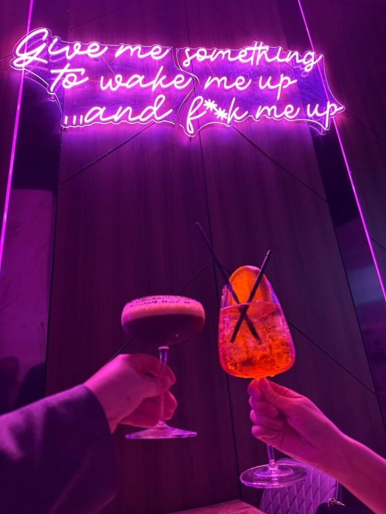 Vibrant cocktail presentation at Switch CoffeeBar, perfect for events and celebrations.