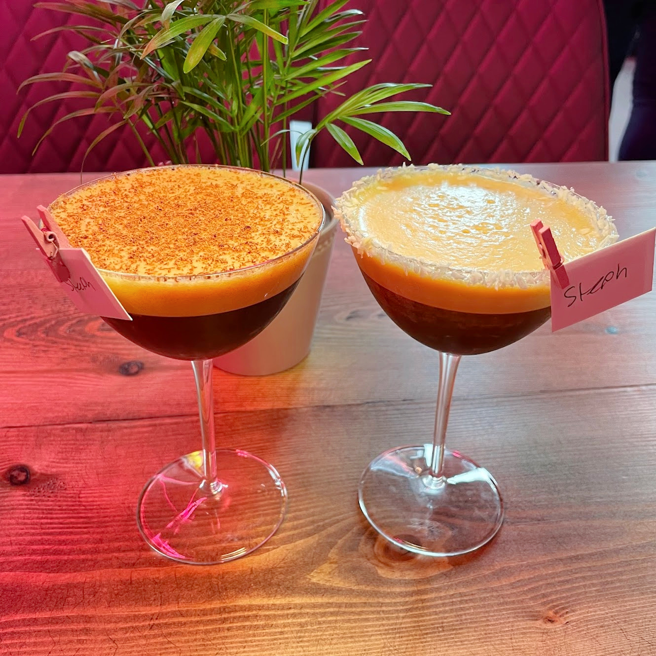 Elegant cocktails at Switch CoffeeBar, perfect for networking events and celebrations.