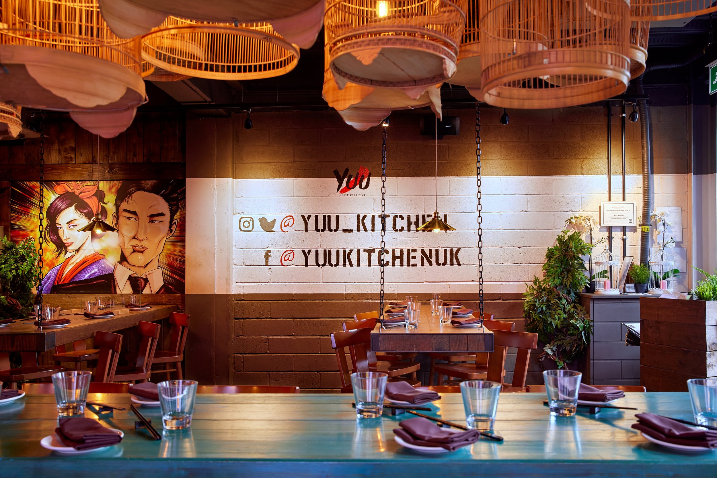 Outdoor terrace at Yuu Kitchen, ideal for corporate events and intimate gatherings.