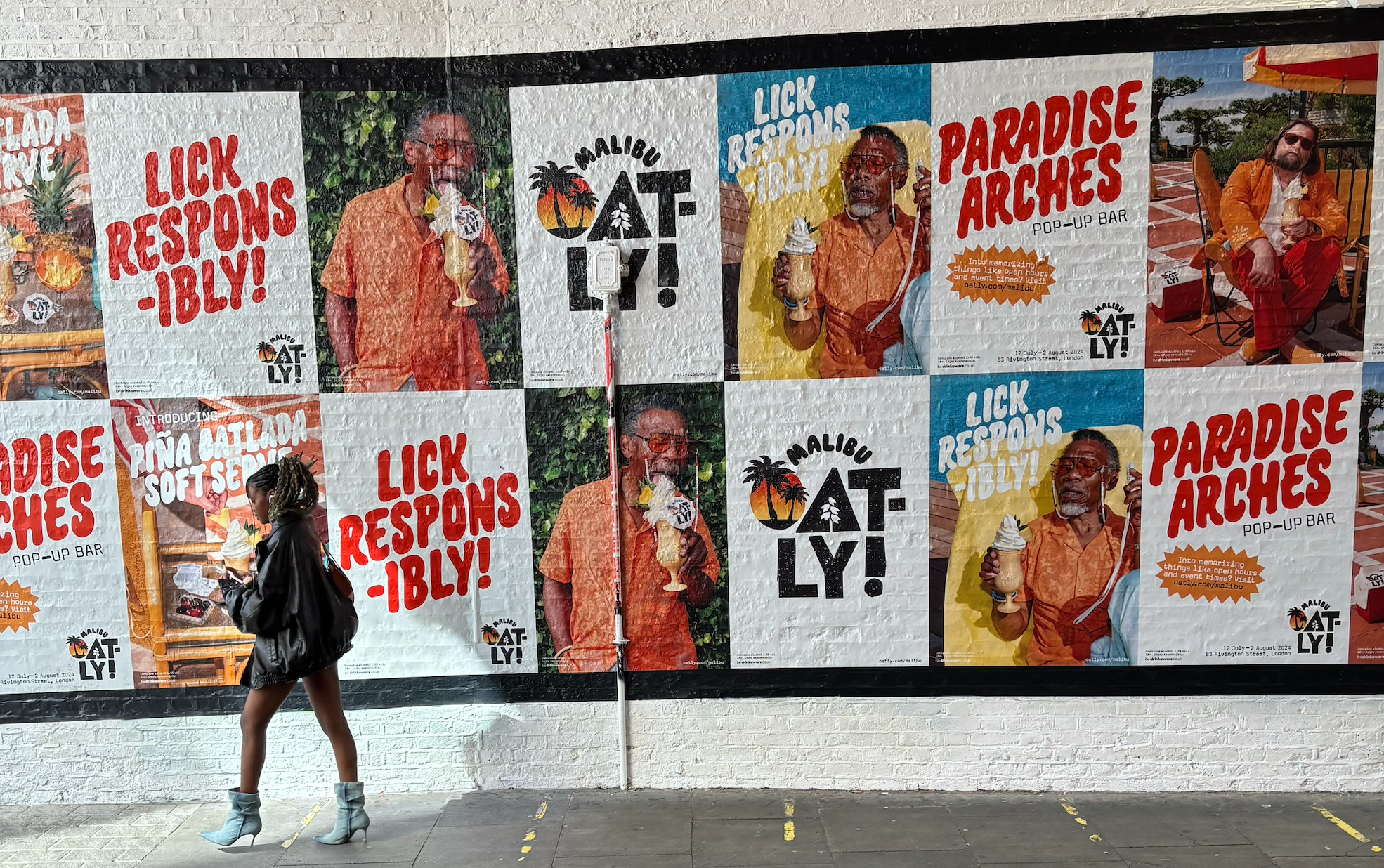 Vibrant mural at Whole Venue, 83 Rivington St, ideal for events and photo opportunities.