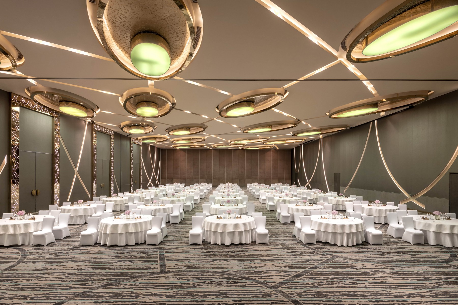 Elegant Peacock ballroom in Pullman New Delhi, ideal for weddings and conferences.