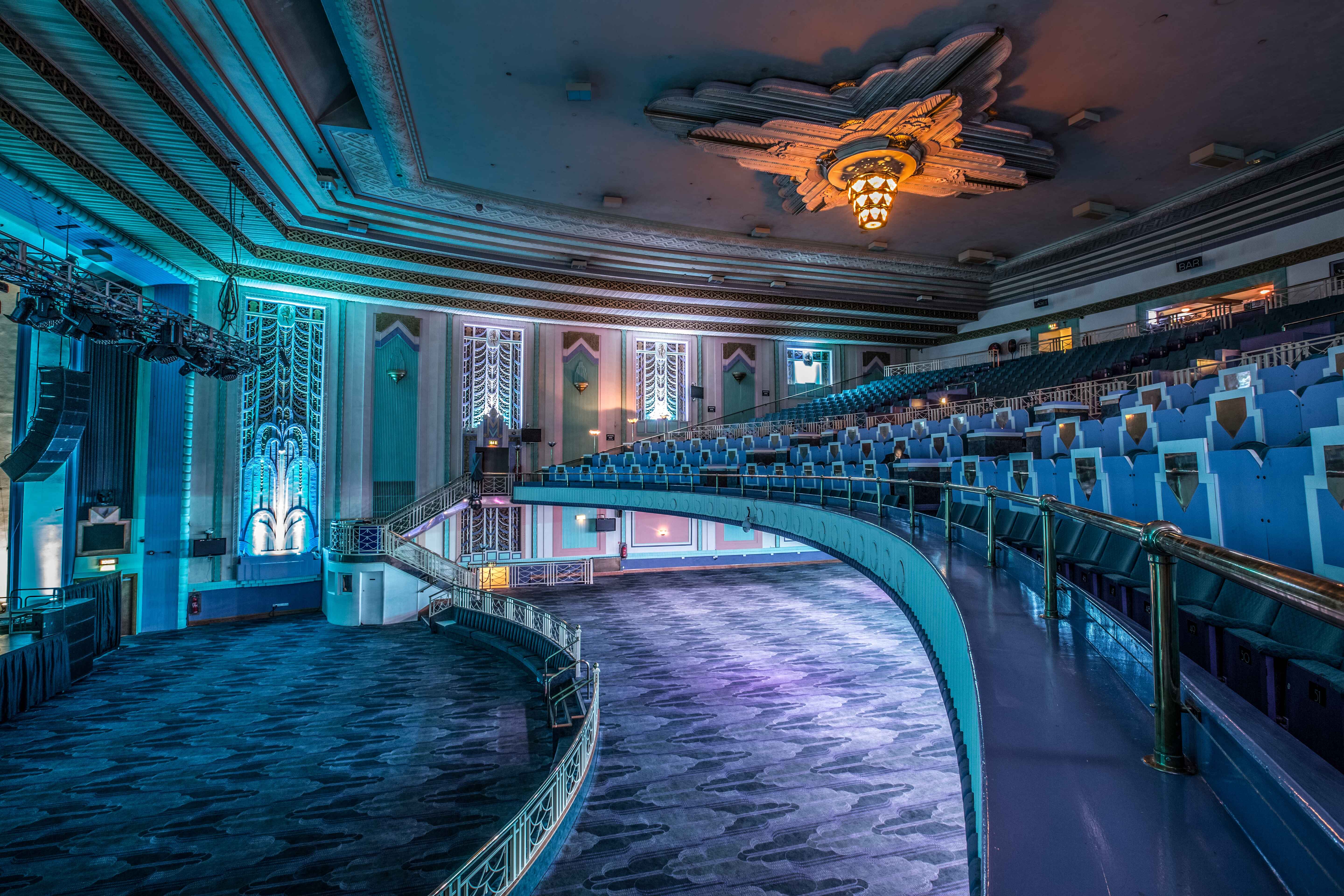 Elegant art deco Grand Hall in Troxy, perfect for conferences and gala events.