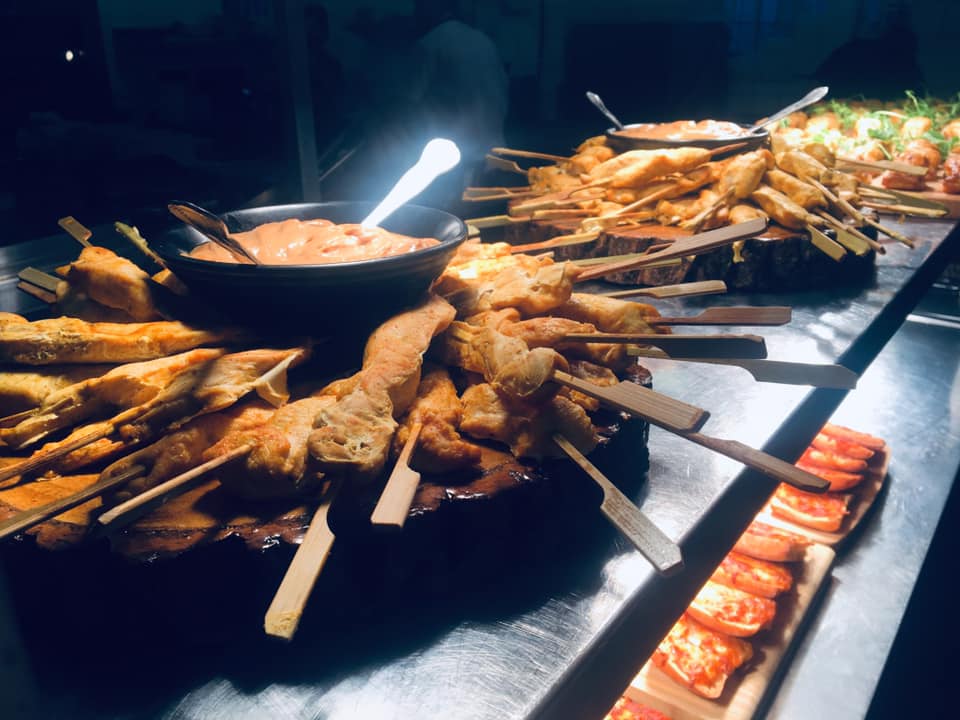 Food display at Moat Terrace, Tudor Barn Eltham, perfect for events and catering.
