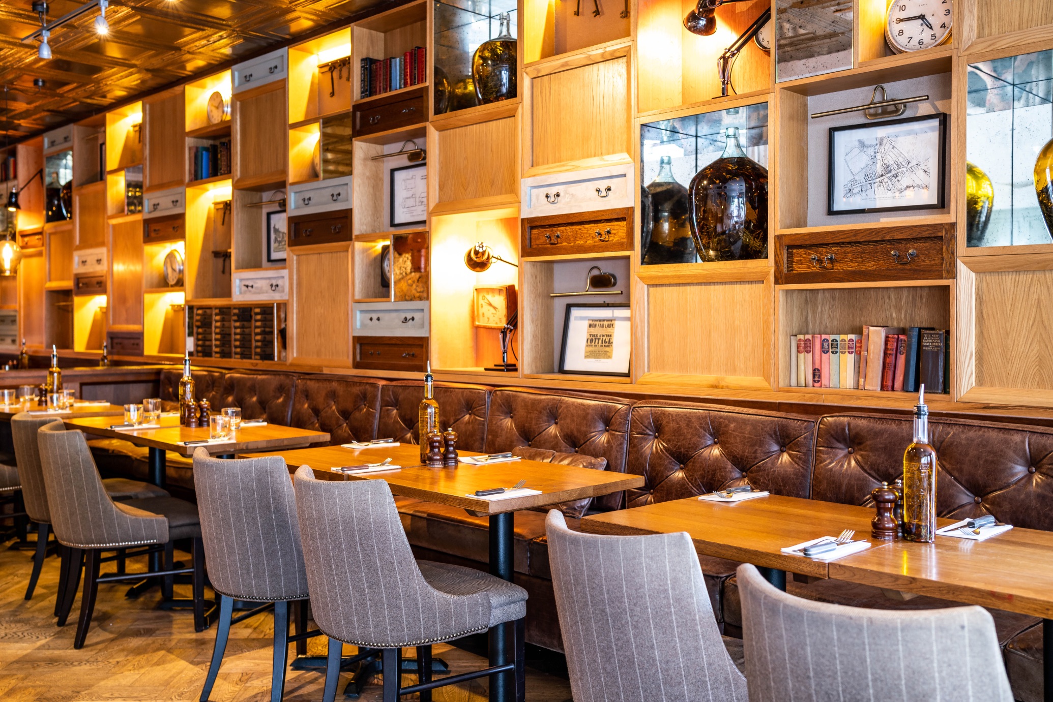 Stylish restaurant interior in Wildwood Newmarket, perfect for intimate gatherings and networking.