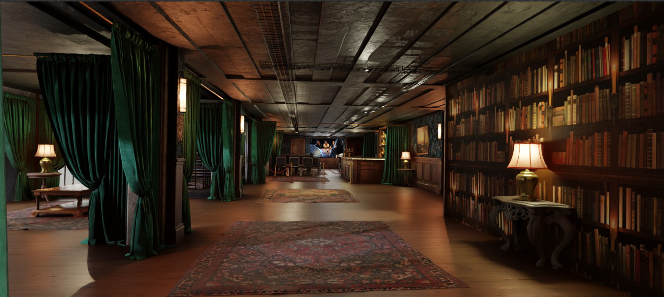 Mezzanine Full hire at The Traitors Live Experience, elegant event space for gatherings.