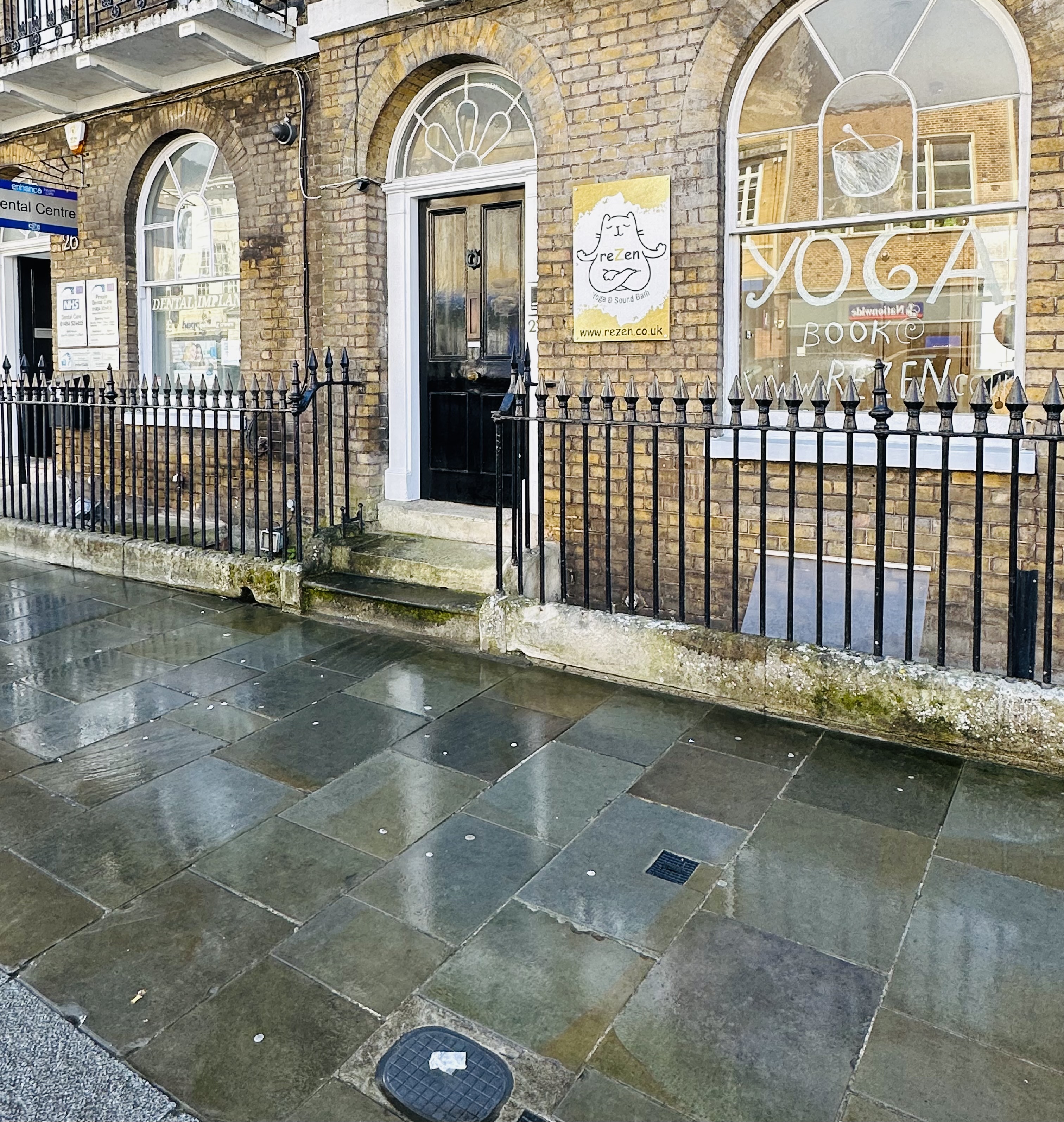 Charming reZen studio venue with natural light, perfect for intimate workshops or wellness events.