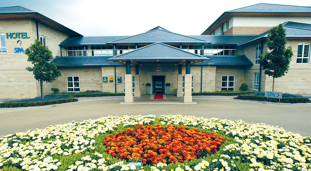 Thorpe Suite entrance at Thorpe Park Hotel, ideal for corporate events and meetings.
