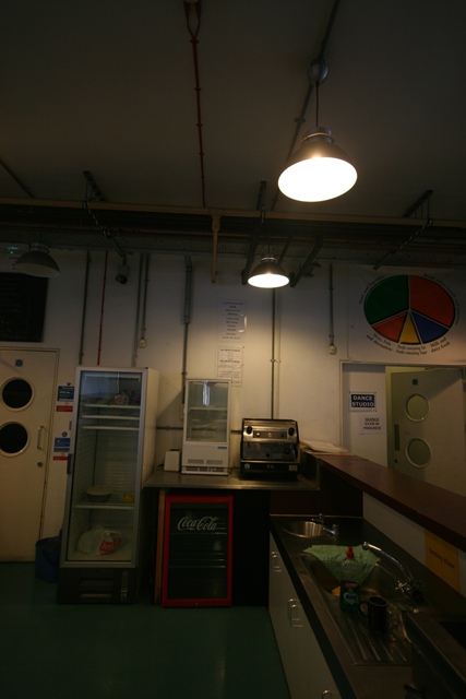 Cafe and Servery at The Harrow Club, efficient kitchen for event catering and sustainability.