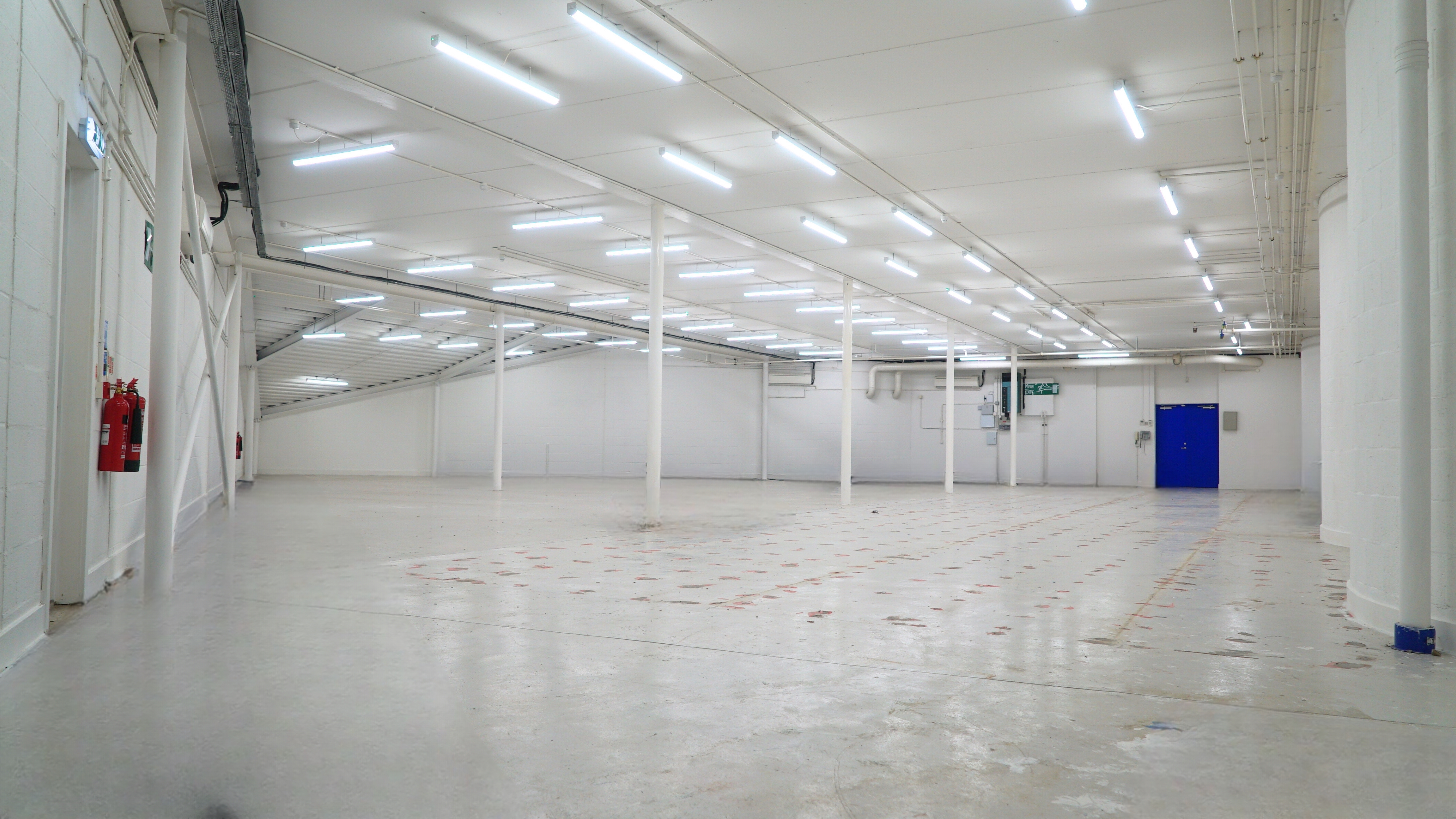 Spacious SCRUM Studios warehouse venue, ideal for conferences and workshops.