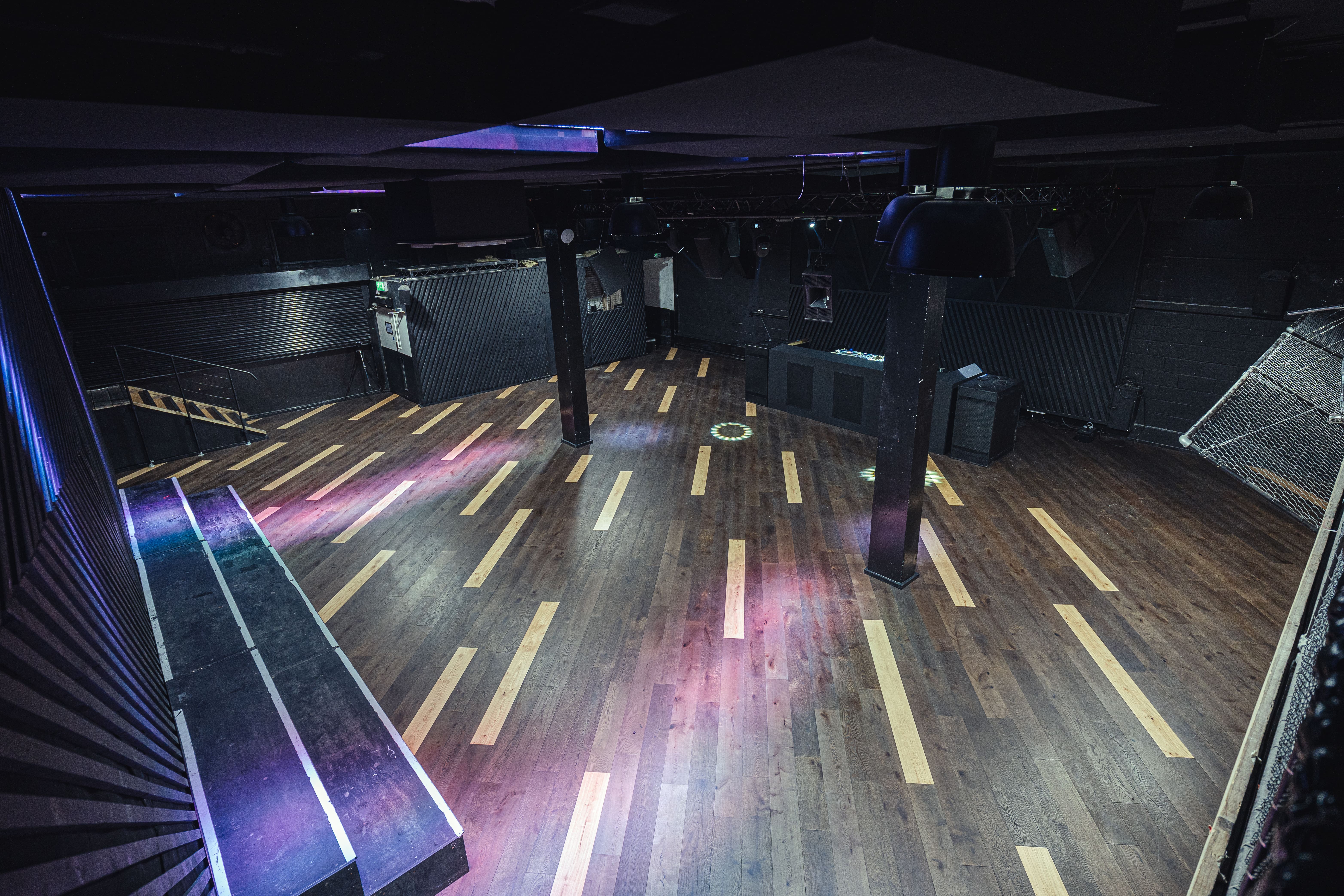 No90 Hackney Wick venue, DJ booth, event, party