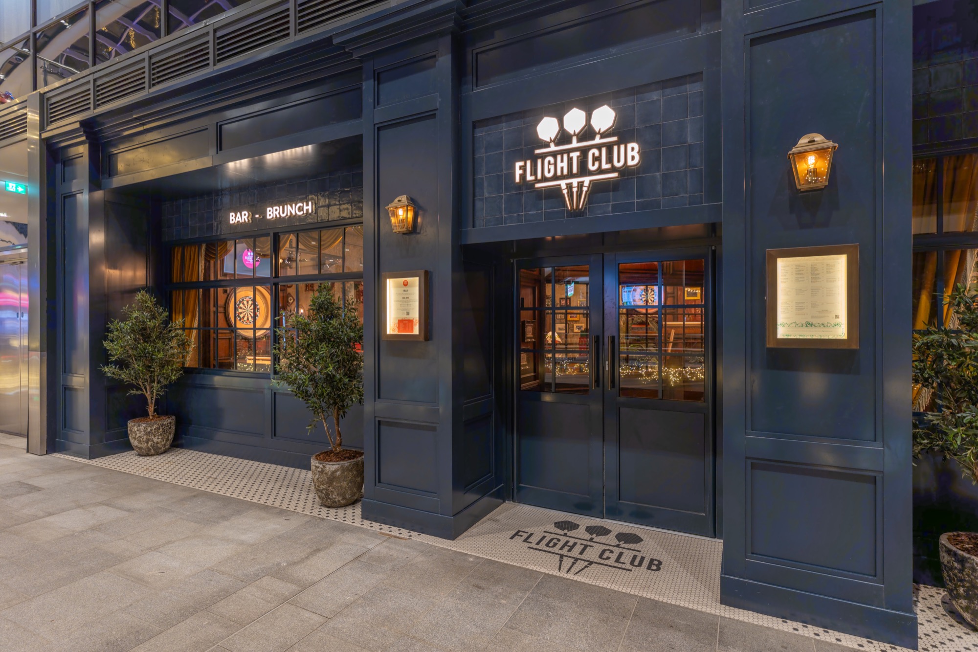 Full Venue Hire at Flight Club Edinburgh, stylish facade for corporate events and gatherings.