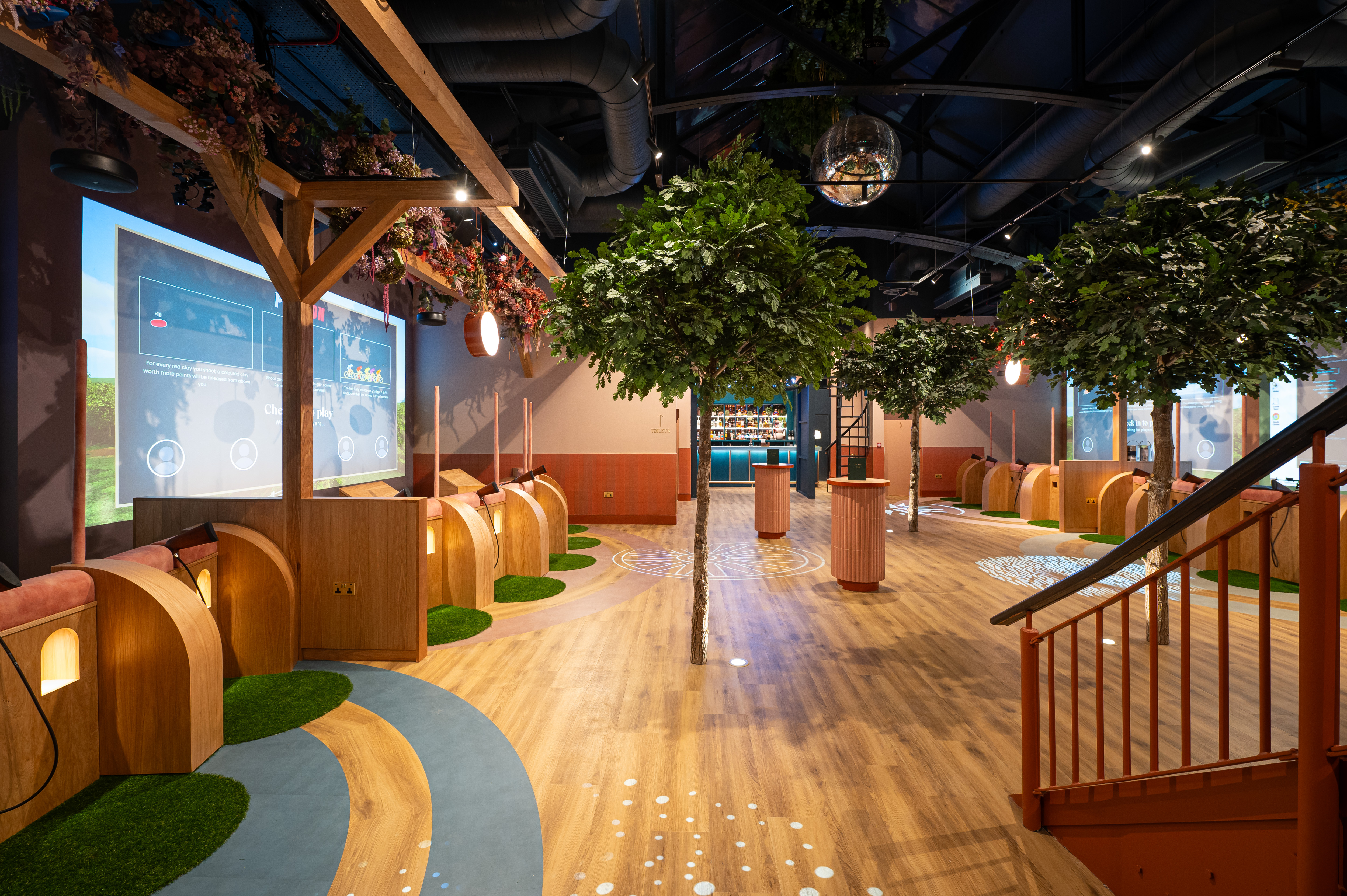 Clays Arcade Birmingham: whimsical event space with cozy seating for workshops and networking.