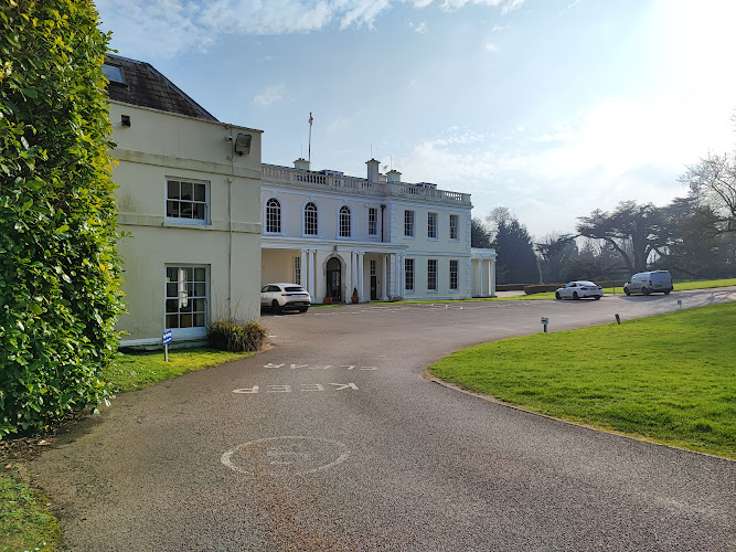 Barham Court meeting room with grand facade, perfect for professional events and gatherings.