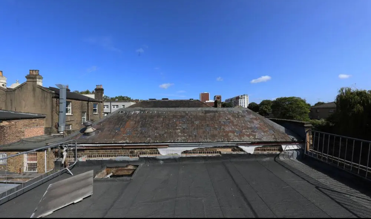 Rooftop view of Dollhouse Ingrid Kraftchenko, ideal for unique outdoor events and gatherings.