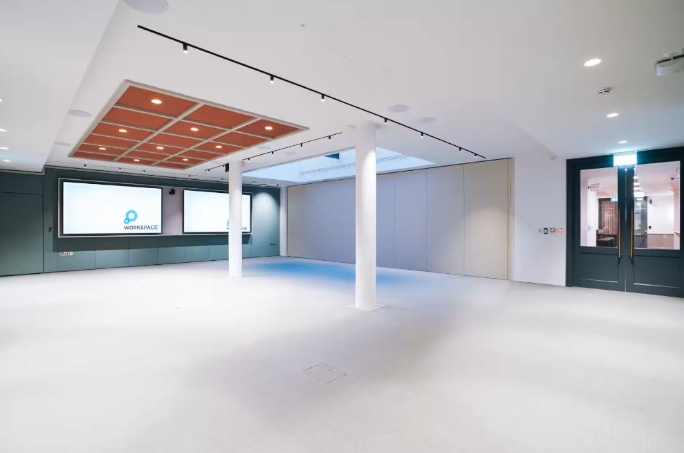 Full Venue at Salisbury House: modern event space with flexible setups, ideal for meetings.