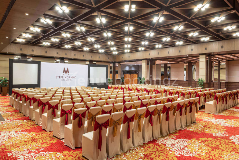 LaLiT Ashok Bangalore conference hall with elegant seating, ideal for corporate events.