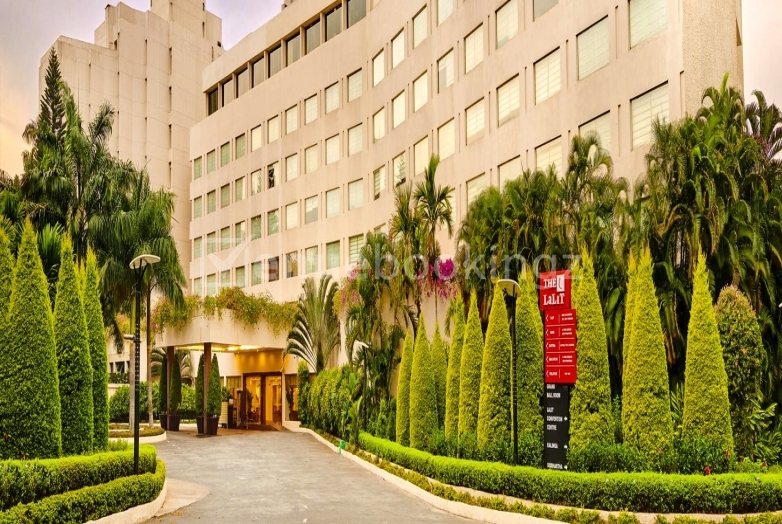 Event venue entrance at The LaLiT Ashok Bangalore, ideal for conferences and gatherings.