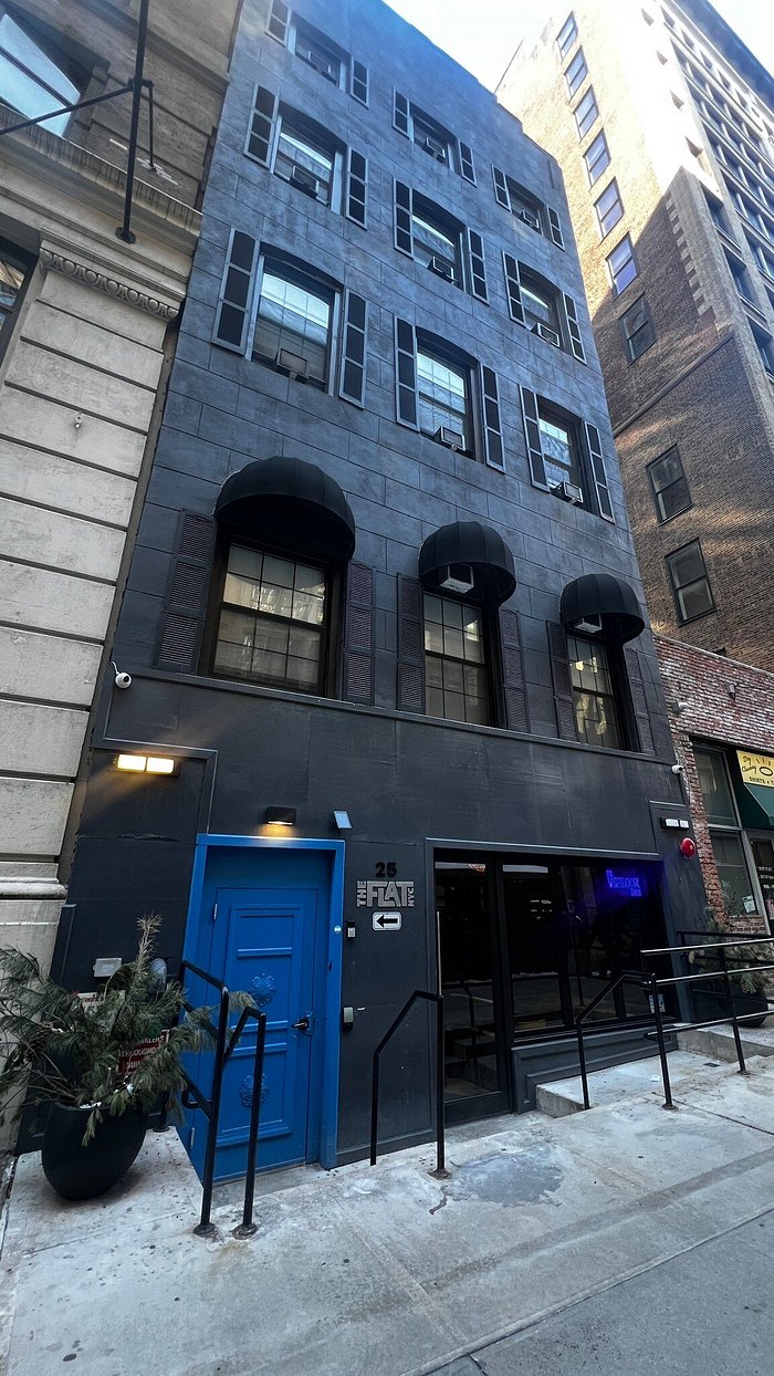 Distinctive hotel facade in The Flat NYC, ideal for unique events and gatherings.