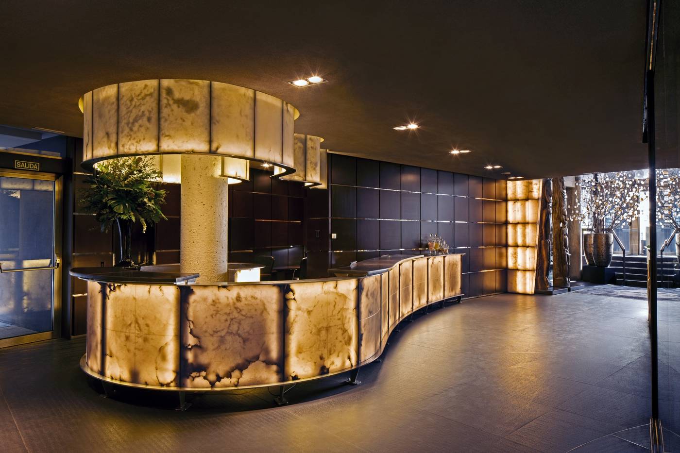 Elegant Hidden Wine Cellar reception in Hotel Urban for upscale corporate events.