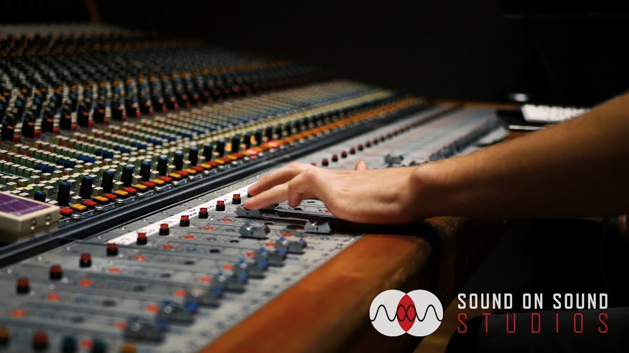 Sound mixing console in Large Tracking Rooms at Sound On Sound Studios for events.