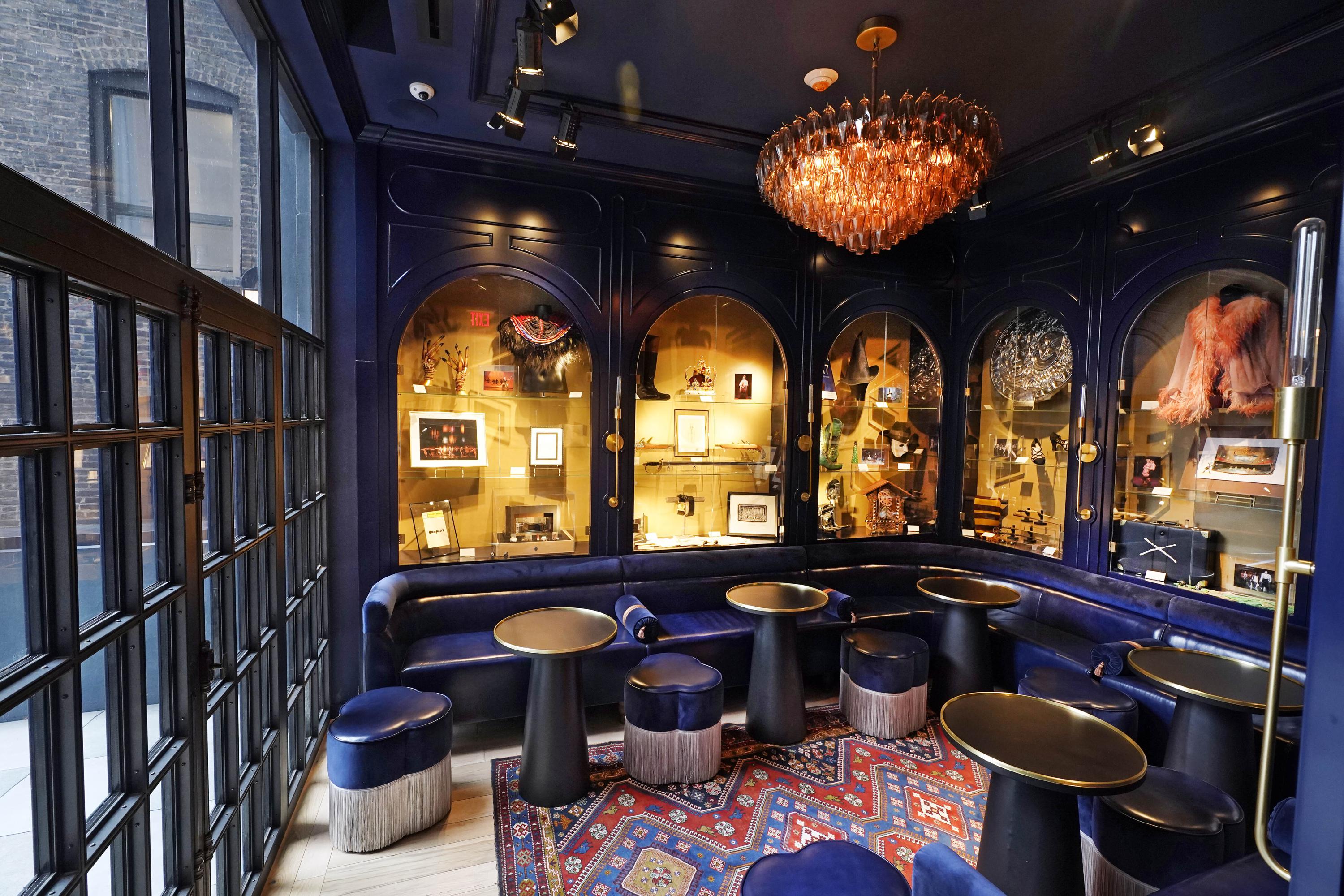 Chic bar at CIVILIAN Hotel: elegant meeting space for gatherings and brainstorming.