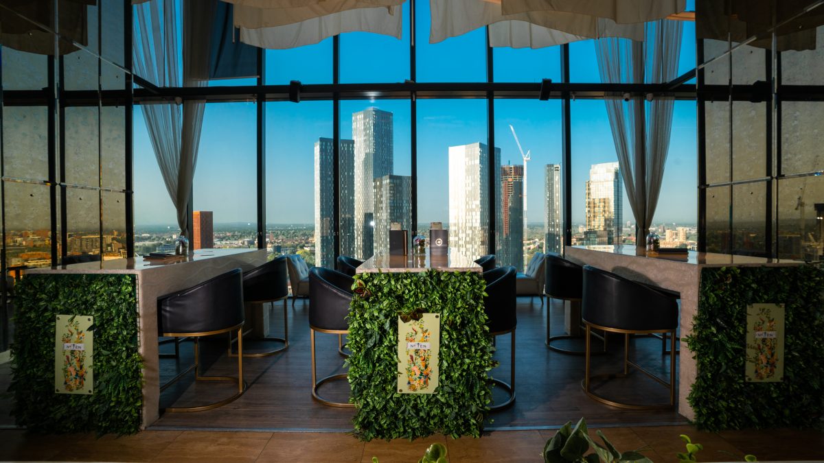 Elegant Cloud23 venue with city views, ideal for upscale networking events.