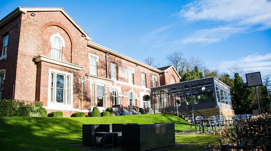 Charming restaurant venue with brick architecture for events and receptions.