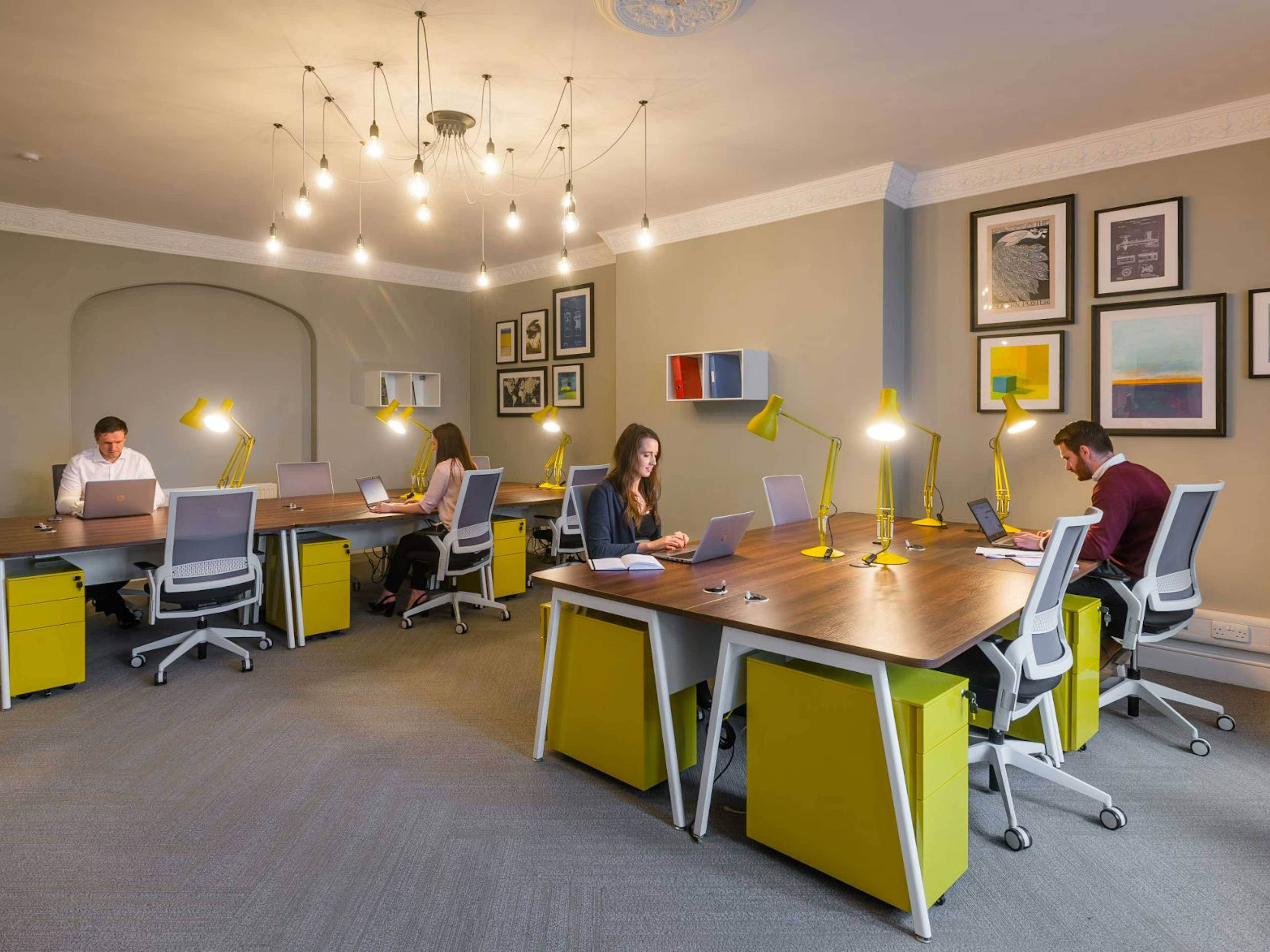 Modern meeting room at UBC Flexible Offices with ergonomic seating for collaborative events.