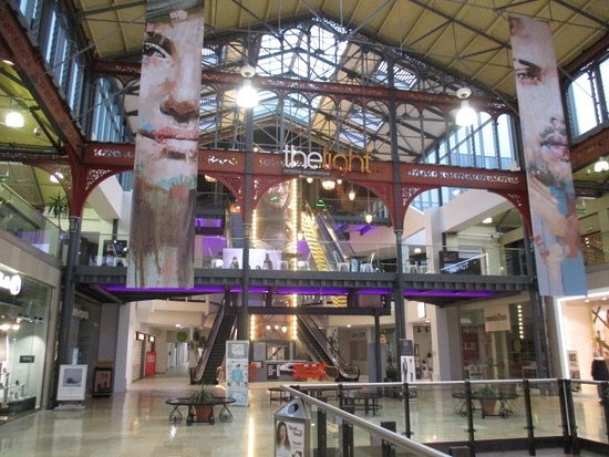 Vibrant event space in The Light Bolton with high ceilings for conventions and gatherings.