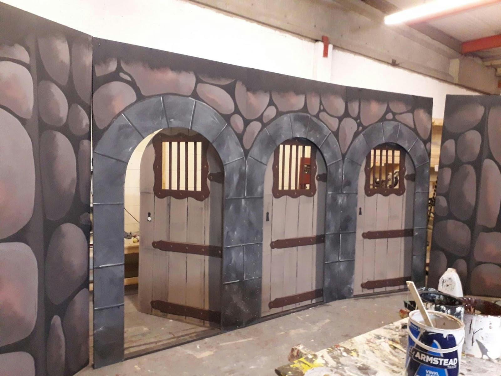 NWTAC Theatre backdrop with castle walls for medieval-themed events and immersive experiences