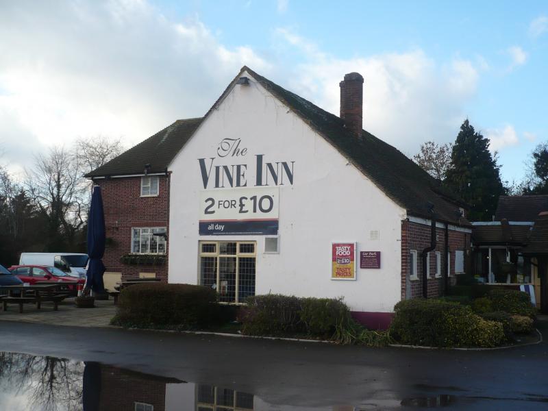 Quaint Vine Inn pub exterior, ideal for casual meetings and small events.