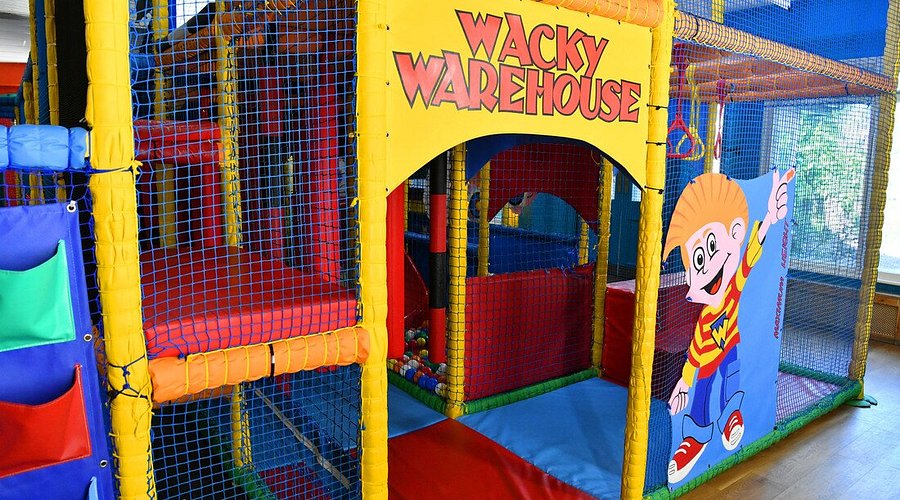 Vibrant indoor play area at Wacky Warehouse, perfect for children's parties and family events.