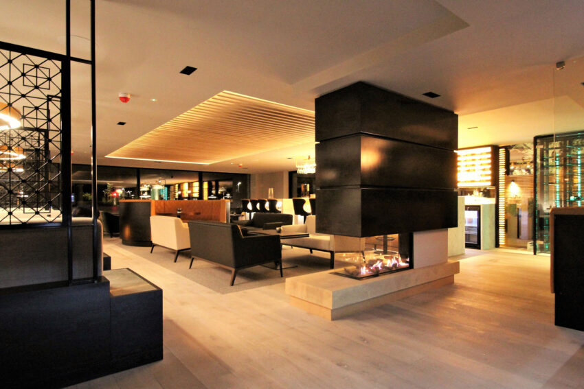 Sleek HQ Lounge in The Colony, modern event space for receptions and gatherings.