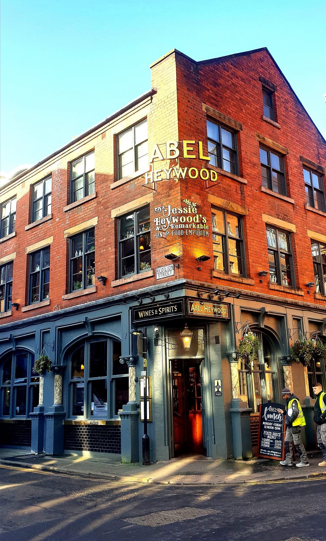 Charming rustic bar at Abel Heywood for events, gatherings, and celebrations.