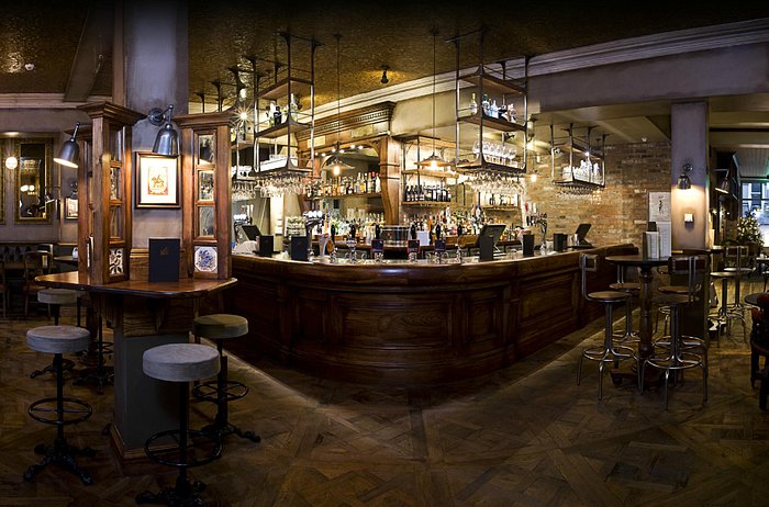 Stylish bar at Abel Heywood for casual gatherings and networking events.