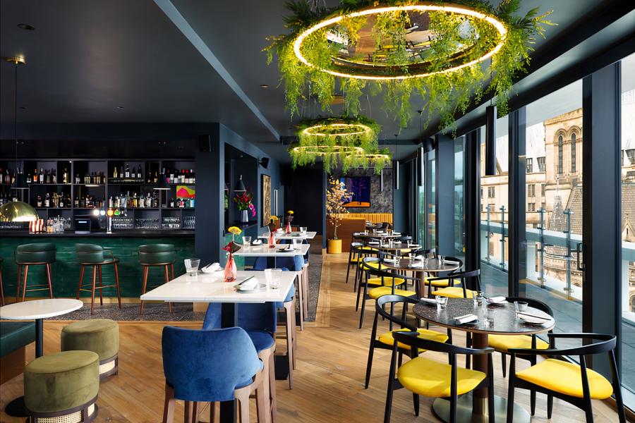 Elegant private function room in All Bar One Manchester, ideal for networking events.