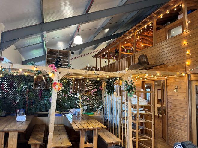Rustic Whole Play Area in The Hideaway, perfect for casual gatherings and events.