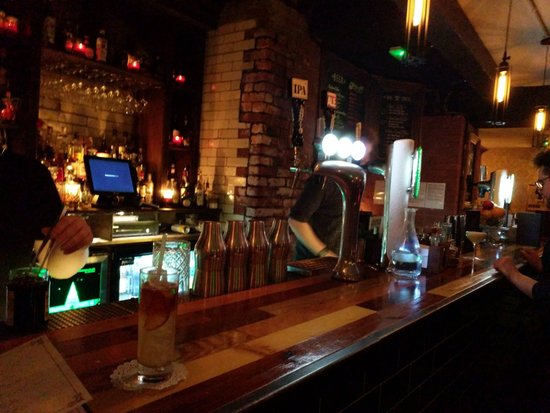 Vibrant cocktail bar setup in Manchester, ideal for networking events and after-parties.