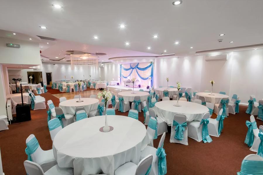 Elegant function room in St John’s Parish Centre, ideal for weddings and corporate events.