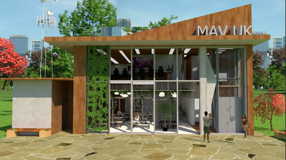 Hulme Community Hall: modern event space with glass façade, ideal for meetings and gatherings.