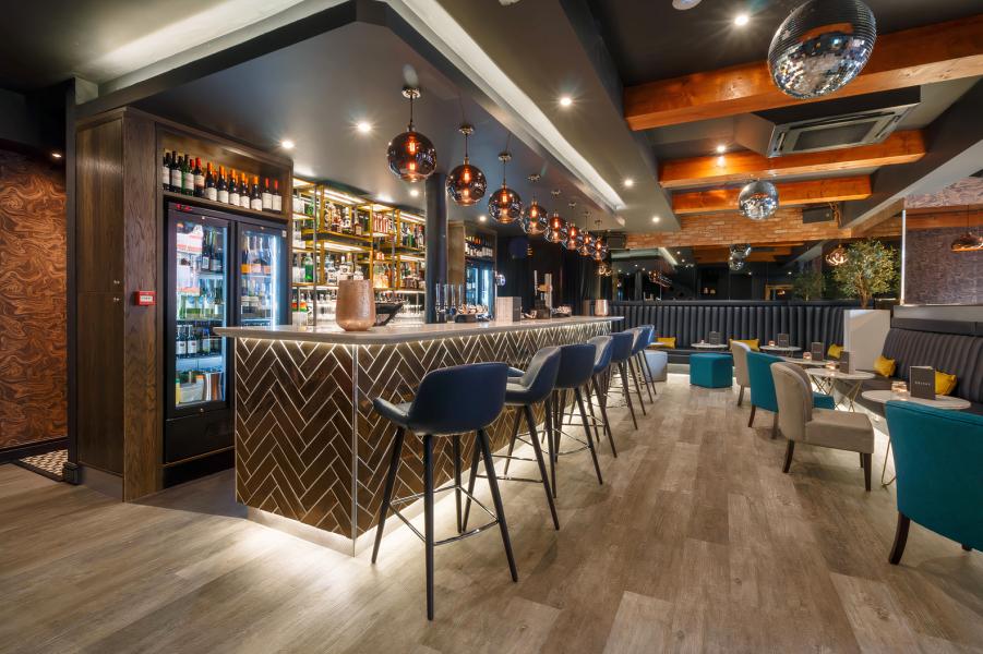 Stylish bar at The Delph Restaurant, perfect for cocktail receptions and networking events.