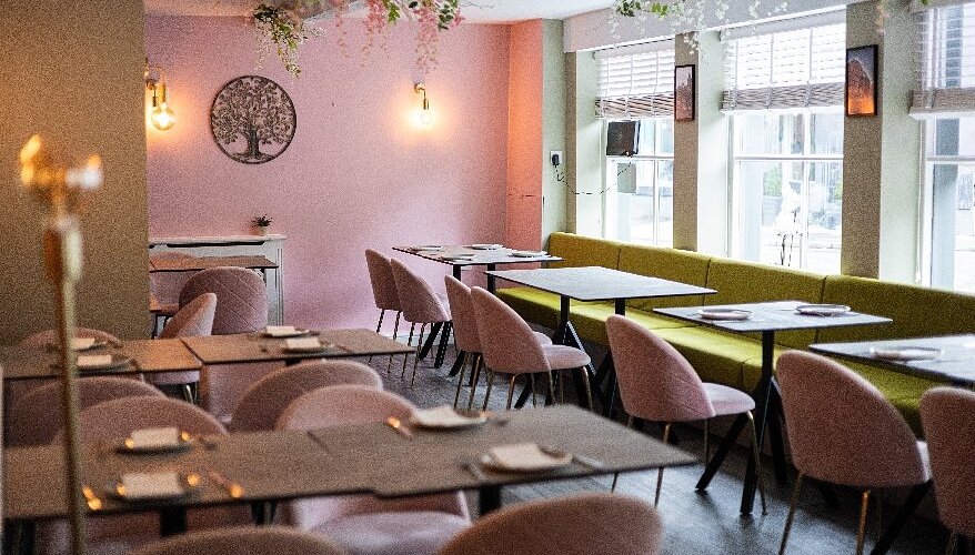 Stylish dining area at Bombay Flavours, perfect for intimate meetings and events.