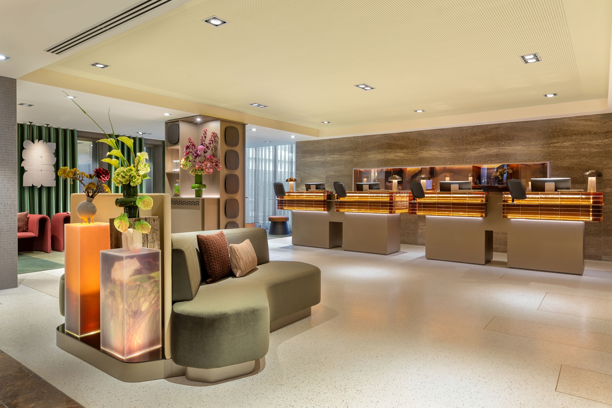 Modern hotel ballroom in Amsterdam, perfect for corporate meetings and events.