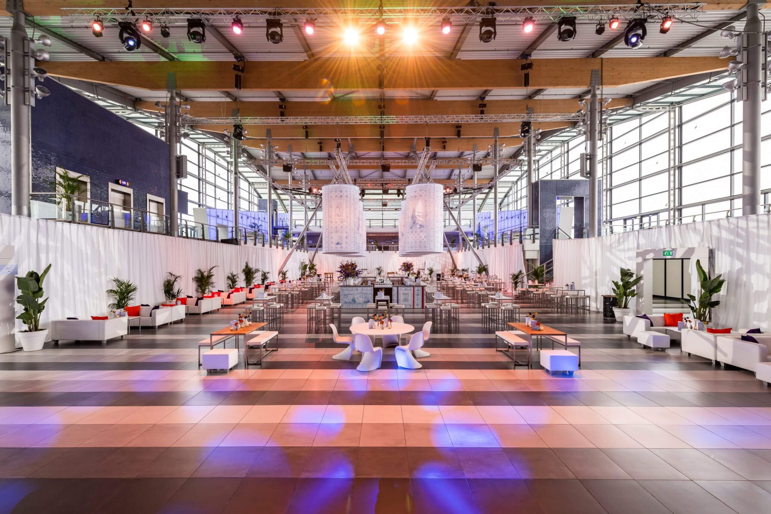 Spacious Promenade Deck at Passenger Terminal Amsterdam, perfect for conferences and upscale events.