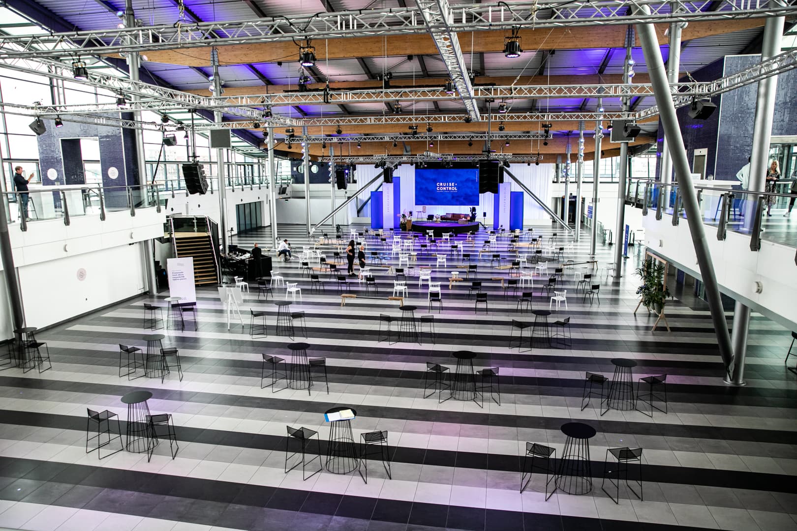 Main Deck event venue in Amsterdam with modern design, perfect for meetings and conferences.